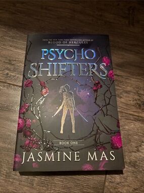 Psycho Shifters Book One by Jasmine Mas - Dark Purple & Pink Cover